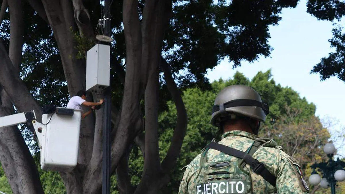 Las 19 cámaras de vigilancia retiradas del Centro Histórico de Puebla capital tenían por lo menos seis años de antigüedad